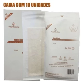 Curativo De Alginato De Cálcio Kangli Sorb 10x20cm Cx C/10 - VitaMedical