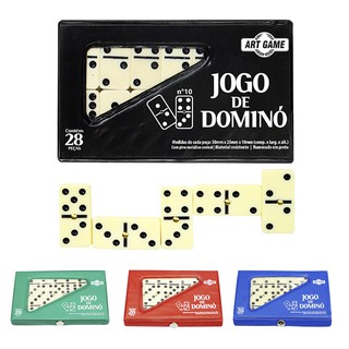 play ok domino nao e de resina domino com 28 pecas geniol