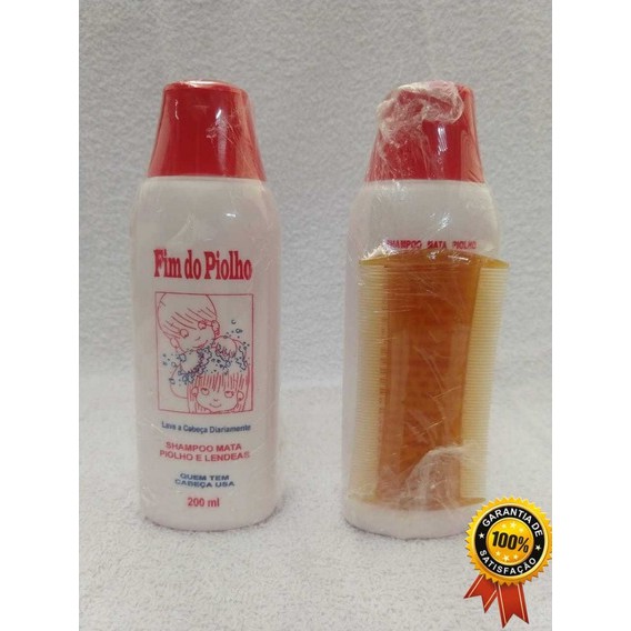 Shampoo Mata piolho e lendea- 200ml | Shopee Brasil