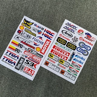 Decalques De Filme Brilhante De Motocicleta Monster Energy Tamanho A4 Adesivos De Capacete De Vinil À Prova D'água