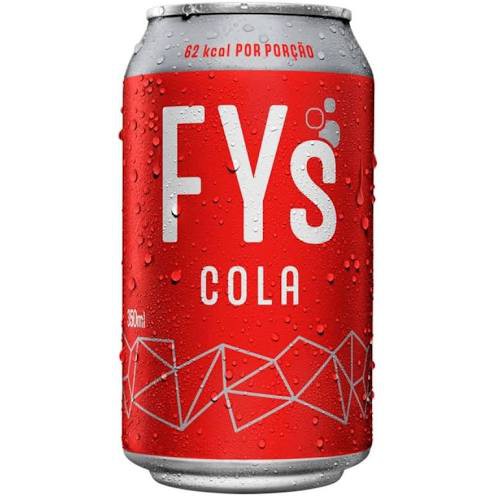 Refrigerante Cola FYS Lata 350ml lançamento da Heineken | Shopee Brasil