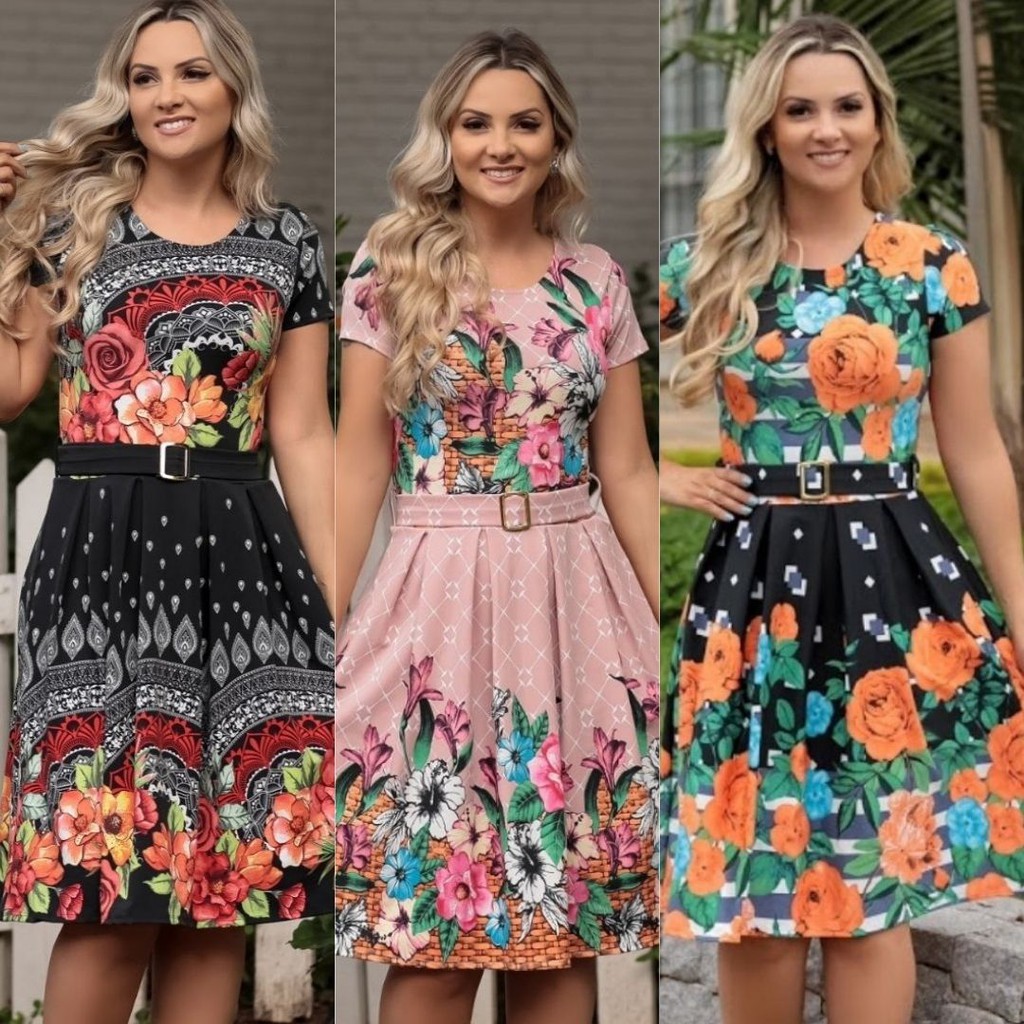 Vestidos de sale pregas rodados