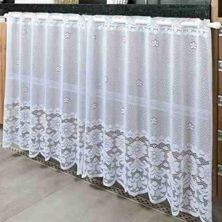 Cortina De Renda Para Pia/ Balcão/ Cozinha Ou Banheiro