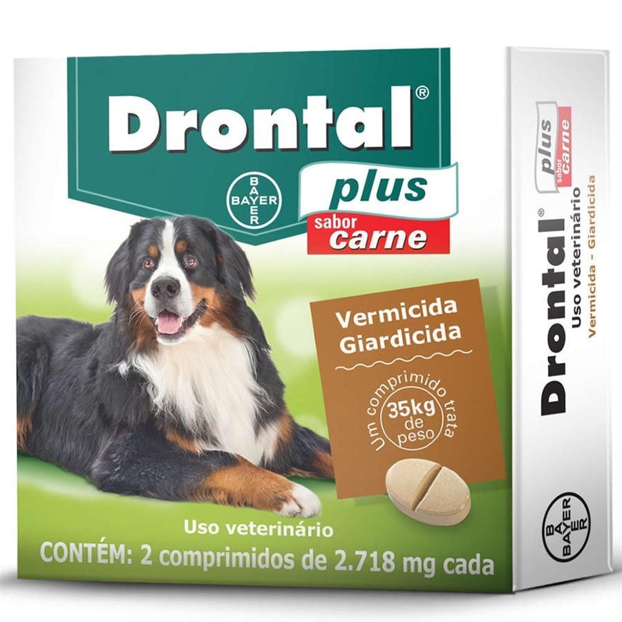 Drontal Vermifugo para Cães de 35kg Sabor Carne | Shopee Brasil