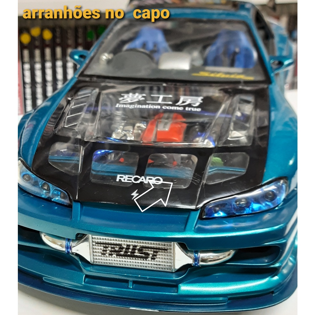 Nissan Silvia S-15 Kentoys Die-Cast 1:12 Extreme Tuner Azul