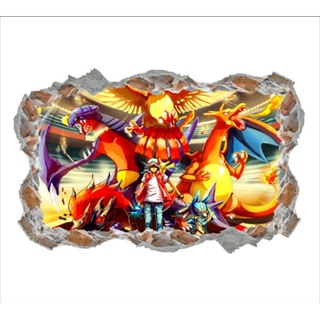 Super Papel De Parede Adesivo Pokémon 220x160cm 5 Modelos - Escorrega o  Preço