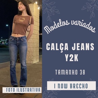 Calça jeans jeans feminina europeia e americana tendência da moda