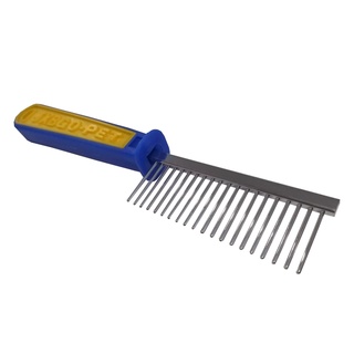 Pente Aço Cabo Plastico Profissional Banho Tosa 32 Dentes