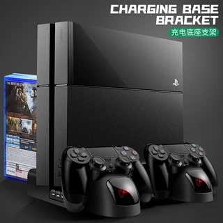 PS4/PS4 SLIM PRO Estação De Carregamento Do Joystick PS 4 Console Suporte De Armazenamento De Jogos Ventilador Para Acessórios Sony Playstation 4