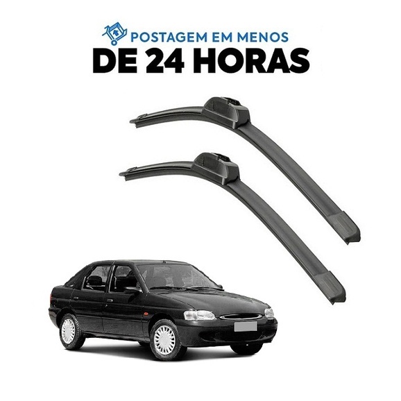 Kit Palheta Limpador Parabrisa Escort Zetec 1997 1998 1999 2000 2001