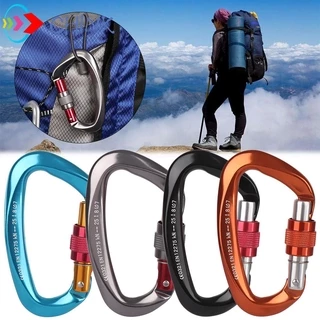 CHINK Mosquetão Profissional Em Forma D Segurança Master Lock Escalada Ganchos Chaves Acessórios 12/25KN Equipamento Protetor De Montanhismo Ao Ar Livre De Alumínio