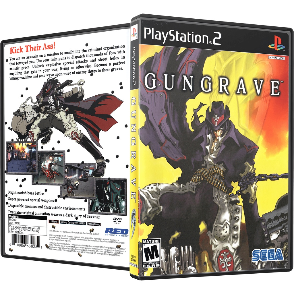 Gungrave (USA) para ps2 | Shopee Brasil