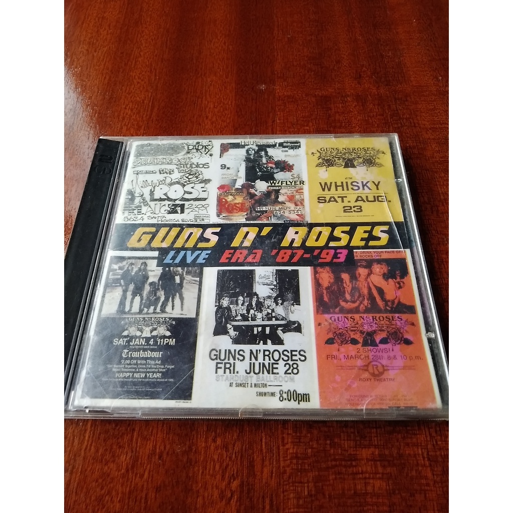 DOS CD's - GUNS N' ROSES - LIVE ERA '87-'93 - IMPORTADO – Universal Music  Colombia Store