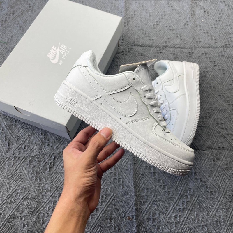 Nike AIR FORCE 1 TRIPPLE Branco Completo Todos Os Tênis Brancos ...