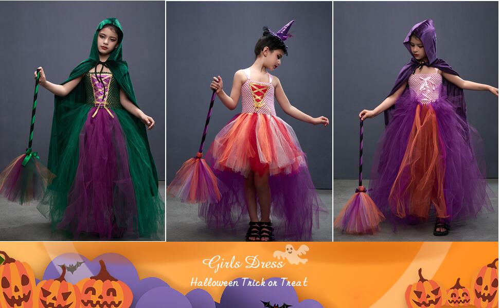 Fantasia Halloween Hocus Pocus Infantil - Festivo Festas