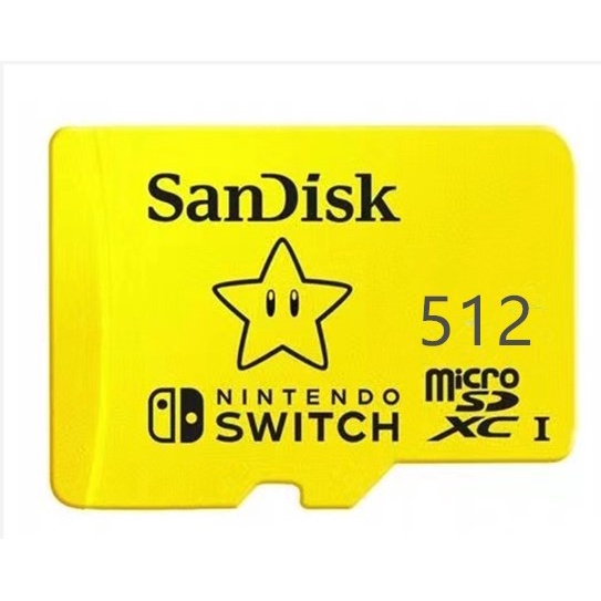 Cartão De Memória microSD Sandisk Nintendo Switch 512GB 256gb