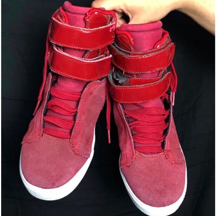 Tenis supra skytop sales vermelho