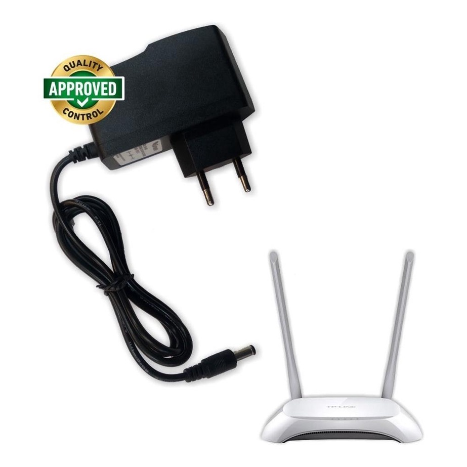 Fonte Para Roteador Tp-link Wr 849 N ( Carregador / Cabo de Forca / Cabo de Energia ) - R1126