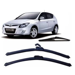 Kit 3 Palhetas Limpador De Parabrisa Dianteiro + traseiro Hyundai I30 2010 2011 2012