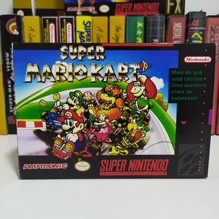 Super Mario Kart - Box Traduzida Do Jogo (Super Nintendo)