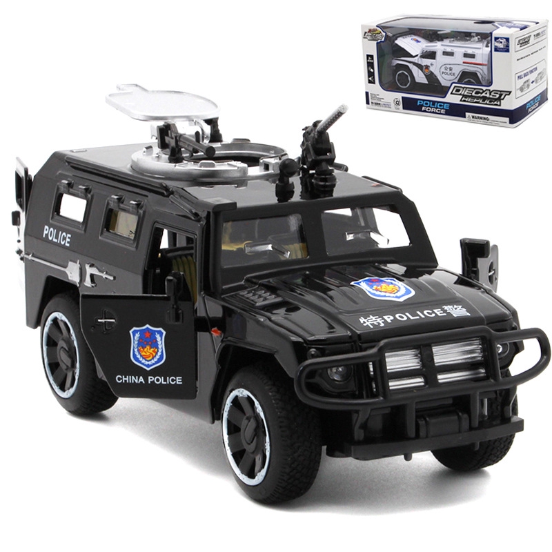 1/24 carro da polícia brinquedos desgastar-resistente 2 canais rc