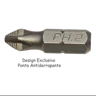 Bits Ponteira Ph2 Para Parafusadeira C/10 Peças