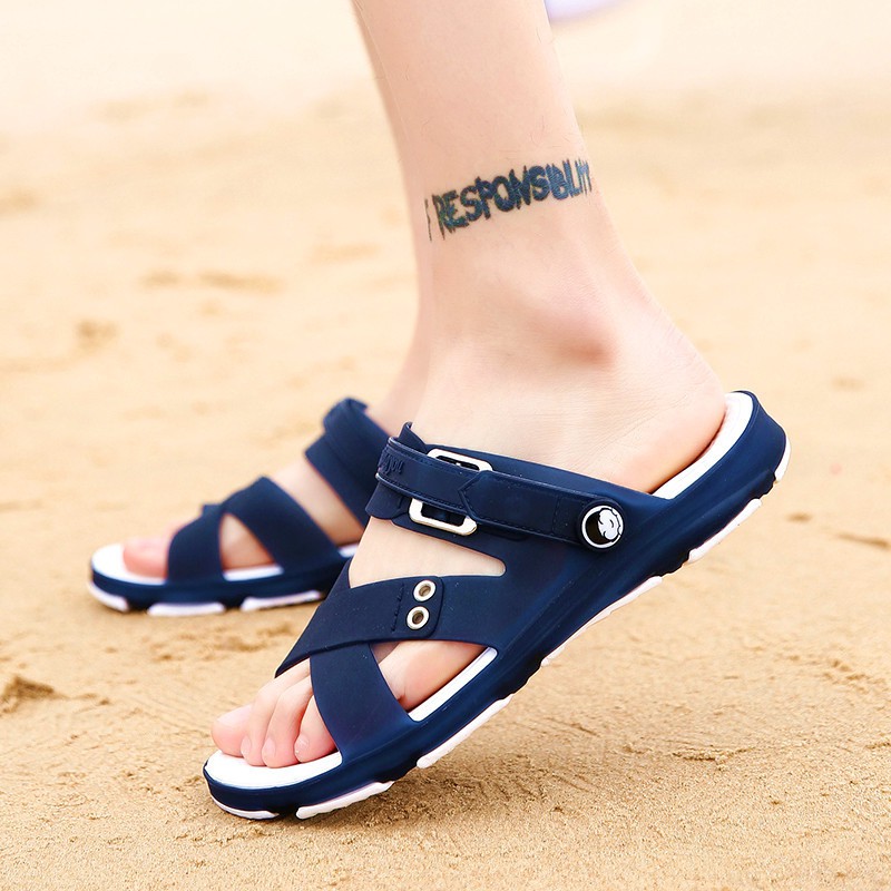 Sandália De Praia Masculina De Plástico | Shopee Brasil