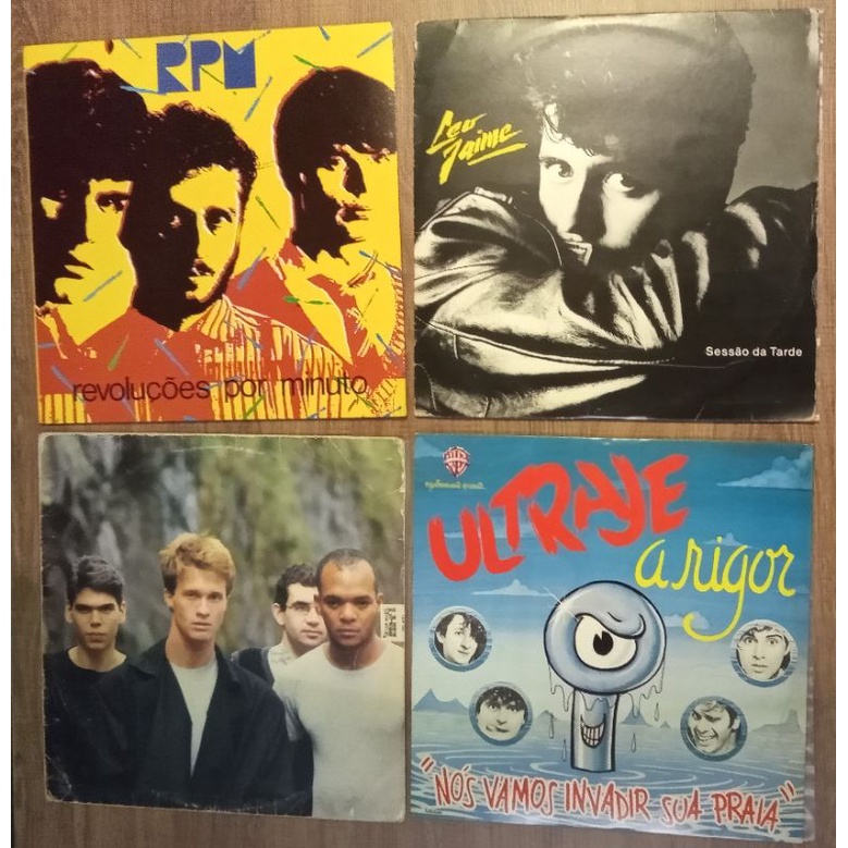 7 discos de vinil - Rock Brasil | Shopee Brasil