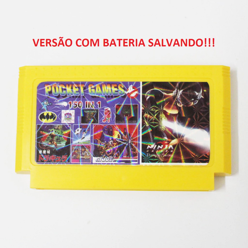 143 Em 1 Nes Melhores Jogos! Mario, Megaman, Contra,..