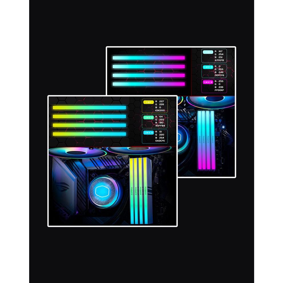MEMÓRIA RAM ASGARD PREMIUM VALKYRIE V5 RGB 16GB DDR4 3200 Mhz NOVA