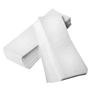 Papel Falso Tecido Lenço Depilação Buço Viscose 100un Cera Fácil