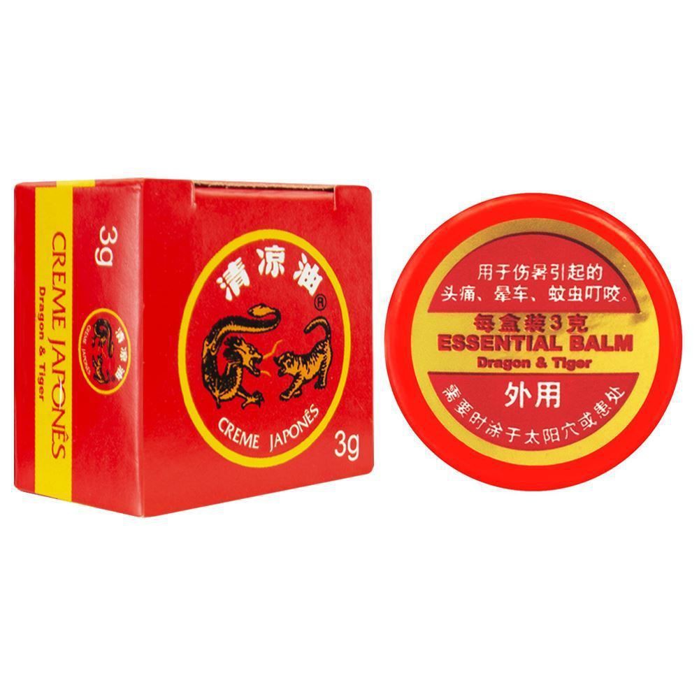 Pomada Japonesa Chinesa Original - Importado 3g essential balm dragon & tiger - Sex Shop Produtos Adultos