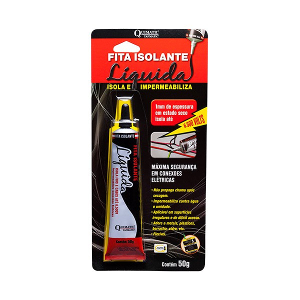 Fita Isolante Líquida 16g 6500v Isola Impermeabilza Quimatic