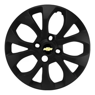 Calota Aro 14 Gm Onix 2017 Até 2019 Joy Lt Ltz Preto Fosco