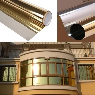 Pelicula Insulfilm ouro espelhado, 6m X 50cm, para carros, janela, vidros, blindex, sacadas e outros.