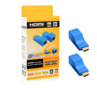 Extensor Conversor Hdmi Via 1 Cabo Rede Rj45 4k 30m Cat5e/6