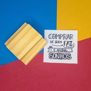 Carimbo personalizado Comprar de Quem Faz é apoiar Sonhos para embalagens Craft