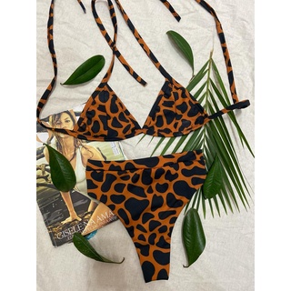 Biquini Lila Estampa Africa Calcinha Hot Pant