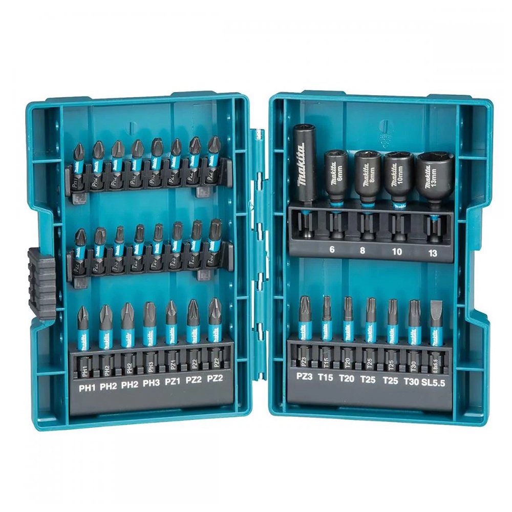 Jogo Kit Bits E Soquetes Impacto 35 Peças Makita B-66880 | Shopee Brasil