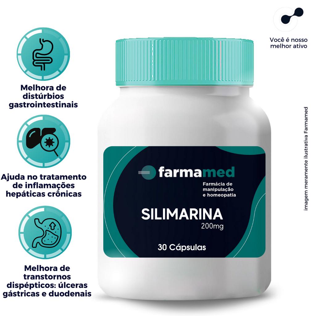 Silimarina Cardo Mariano 200mg - Cápsulas Pronta Entrega; Protetor do ...