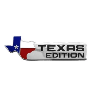 Emblema Texas Edition Americano Dodge Ram F250 Ranger Ford Prata