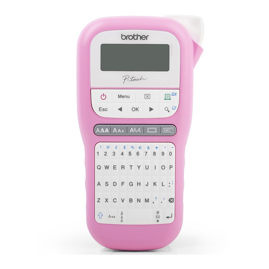 Rotulador Eletronico Pth110pk Rosa Brother | Shopee Brasil