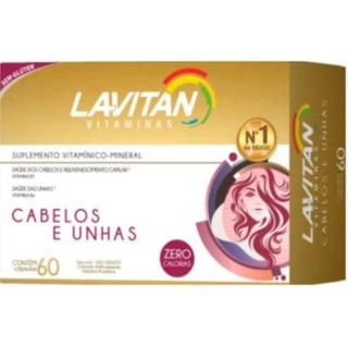 Lavitan Hair Cabelos E Unha Cimed 60 Cápsulas com Biotina