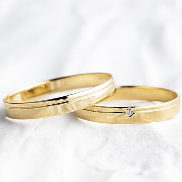 Par de Aliança em Ouro 18k
