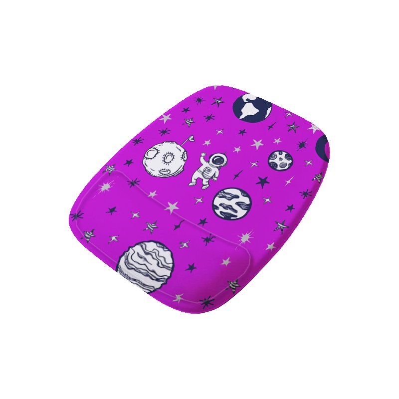 Mouse Pad Ergonomico Retangular Roxo Astronauta Tchau | Shopee Brasil