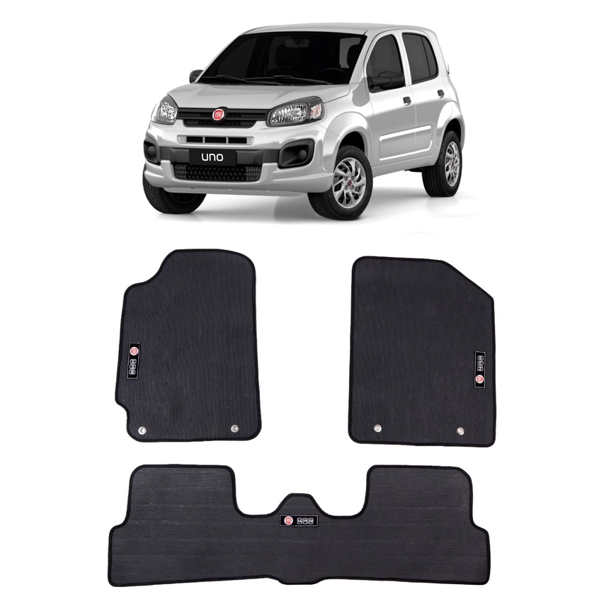 Tapete traseiro inteiriço Uno Vivace 2010 a 2022