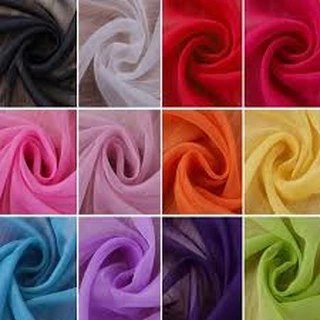Tecido Voil Voal Liso 50cm x 3 metros) - DIVERSAS CORES