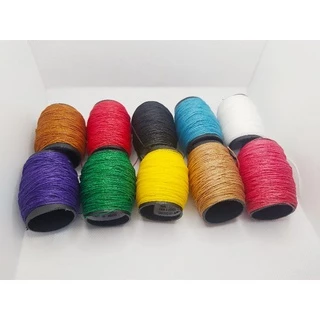 Linha Encerada 0,5mm Linhasita Cordone Fio Encerado Cores Vivas 50 metros.