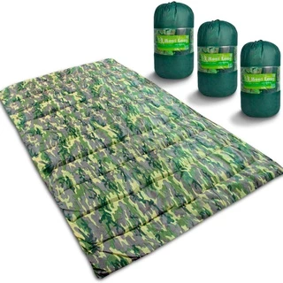 Kit 3 Colchonetes Acampamento Camping Casal Pesca Retiro Ginástica Camuflado 190x130cm - Emcompre