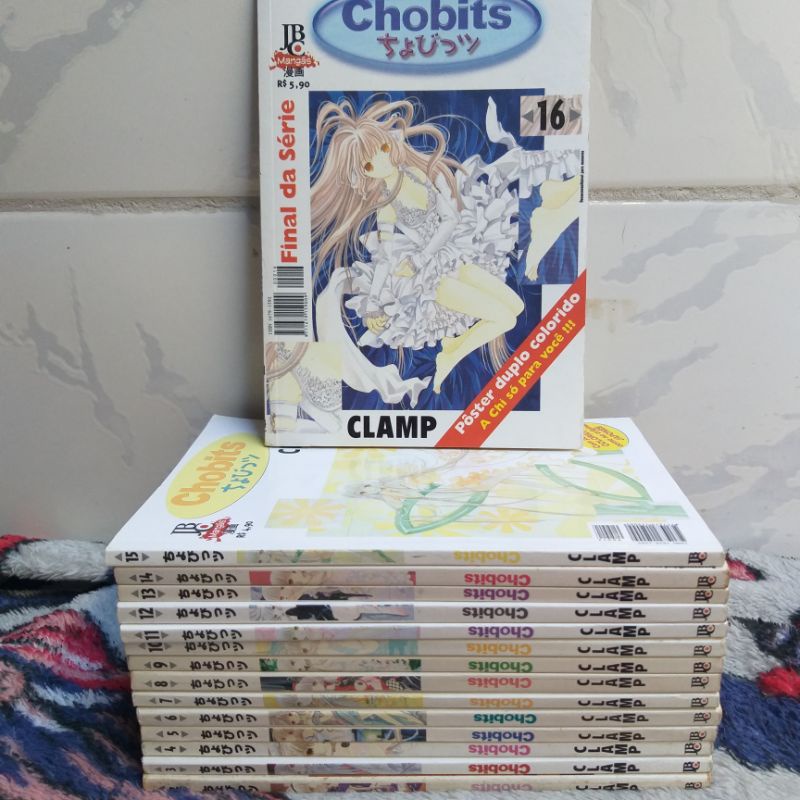 Mangá Chobits 2 ao 16 - LEIA A DESCRIÇÃO!